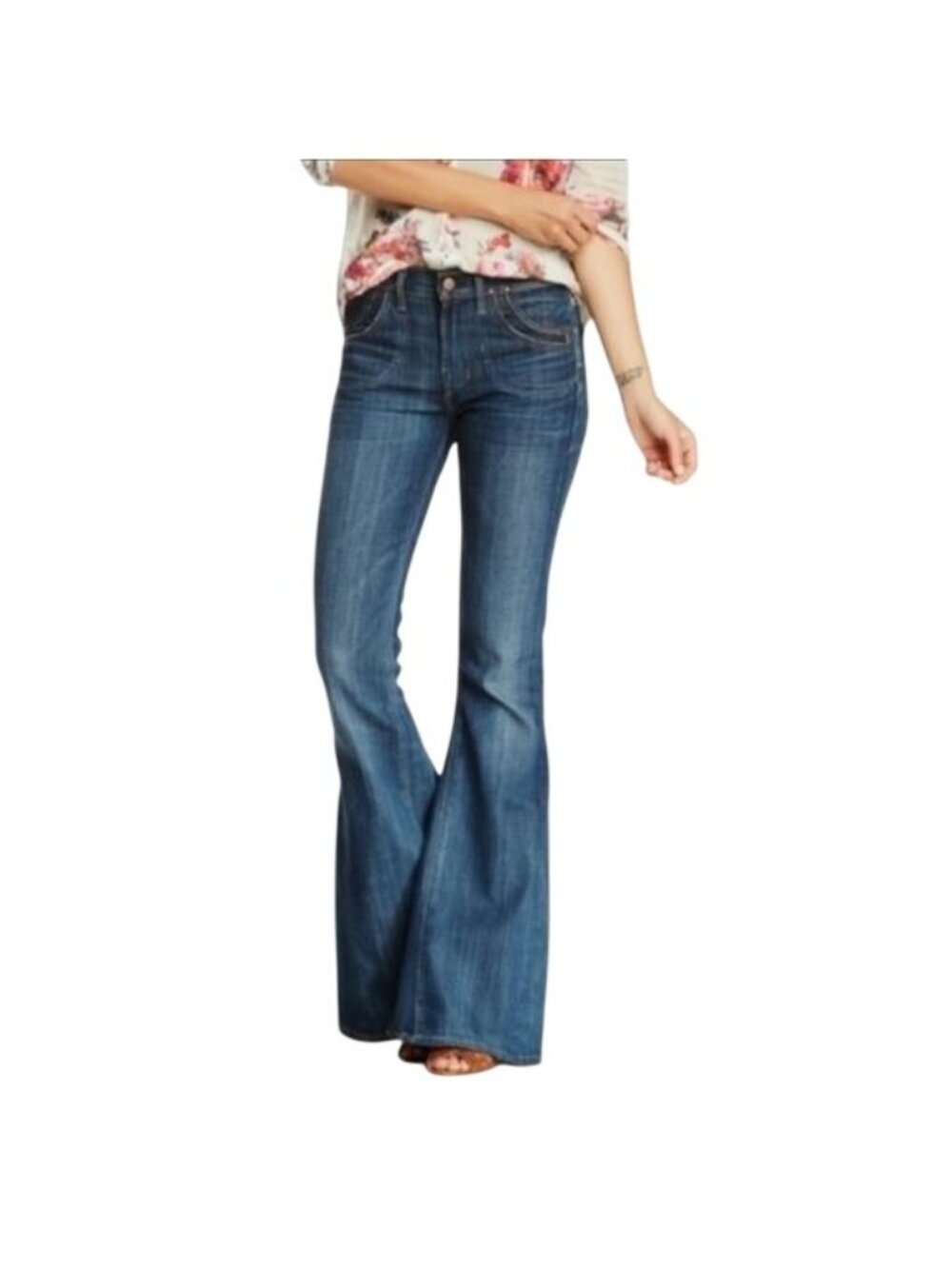 Citizens Of Humanity Super Flare Jeans Size 29 Moonriver Blue - Picture 2 of 8